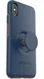 Otter + Pop Symmetry Series Apple iPhone XS Max Hoesje Blauw afbeelding 1