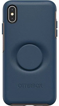 Otter + Pop Symmetry Series Apple iPhone XS Max Hoesje Blauw afbeelding 3
