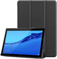 Huawei MediaPad T5 Tri-Fold Book Cover Zwart afbeelding