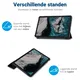 Huawei MediaPad T5 Tri-Fold Book Cover Zwart afbeelding 5
