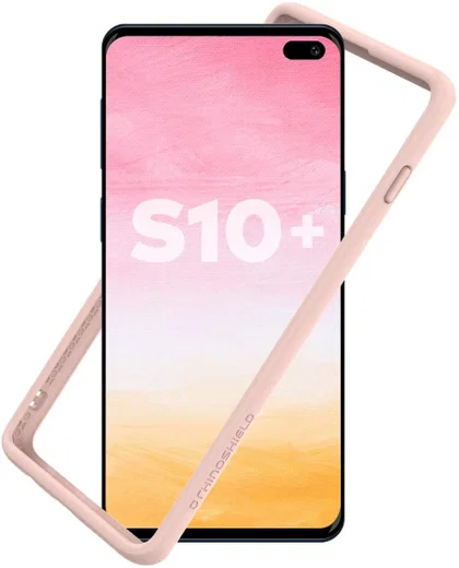 RhinoShield CrashGuard Samsung Galaxy S10 Plus Bumper Hoesje Roze afbeelding 1