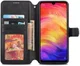 AZNS Xiaomi Redmi Note 7 Leren Stand Portemonnee Hoesje Zwart afbeelding 2