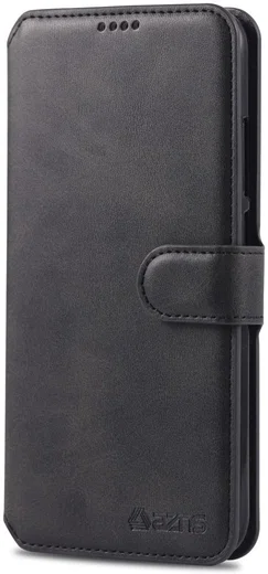 AZNS Xiaomi Redmi Note 7 Leren Stand Portemonnee Hoesje Zwart afbeelding 4