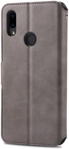 AZNS Xiaomi Redmi Note 7 Leren Stand Portemonnee Hoesje Grijs afbeelding 6