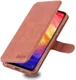 AZNS Xiaomi Redmi Note 7 Leren Stand Portemonnee Hoesje Bruin afbeelding 1