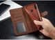 Huawei P Smart (2019) Hoesje Wallet Book Case Kunst Leer Coffee afbeelding 13