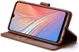 Huawei P Smart (2019) Hoesje Wallet Book Case Kunst Leer Coffee afbeelding 2