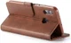 Huawei P Smart (2019) Hoesje Wallet Book Case Kunst Leer Coffee afbeelding 4