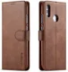 Huawei P Smart (2019) Hoesje Wallet Book Case Kunst Leer Coffee afbeelding 8