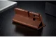 Huawei P Smart (2019) Hoesje Wallet Book Case Kunst Leer Coffee afbeelding 12