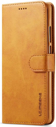 Huawei P30 Pro Book Case Portemonnee Hoesje met Magneetsluiting Bruin afbeelding 2
