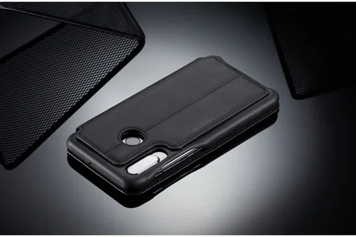 Huawei P30 Lite Portemonnee Bookcase Hoesje met Kaarthouder Zwart afbeelding 13