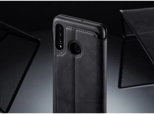 Huawei P30 Lite Portemonnee Bookcase Hoesje met Kaarthouder Zwart afbeelding 15