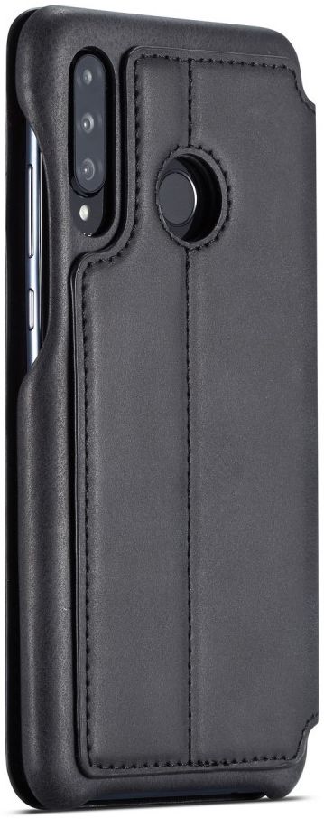 Huawei P30 Lite Portemonnee Bookcase Hoesje met Kaarthouder Zwart afbeelding 4