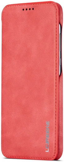 Huawei P30 Lite Portemonnee Bookcase Hoesje met Kaarthouder Rood afbeelding 3