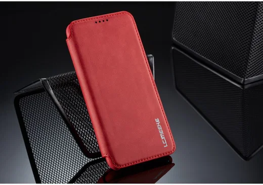 Huawei P30 Lite Portemonnee Bookcase Hoesje met Kaarthouder Rood afbeelding 11