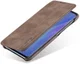 Huawei P30 Lite Portemonnee Bookcase Hoesje met Kaarthouder Coffee afbeelding 1