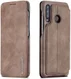 Huawei P30 Lite Portemonnee Bookcase Hoesje met Kaarthouder Coffee afbeelding 8
