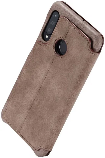 Huawei P30 Lite Portemonnee Bookcase Hoesje met Kaarthouder Coffee afbeelding 10