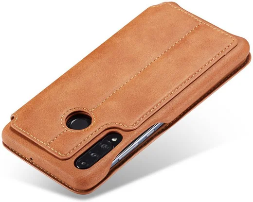 Huawei P30 Lite Portemonnee Bookcase Hoesje met Kaarthouder Bruin afbeelding 14