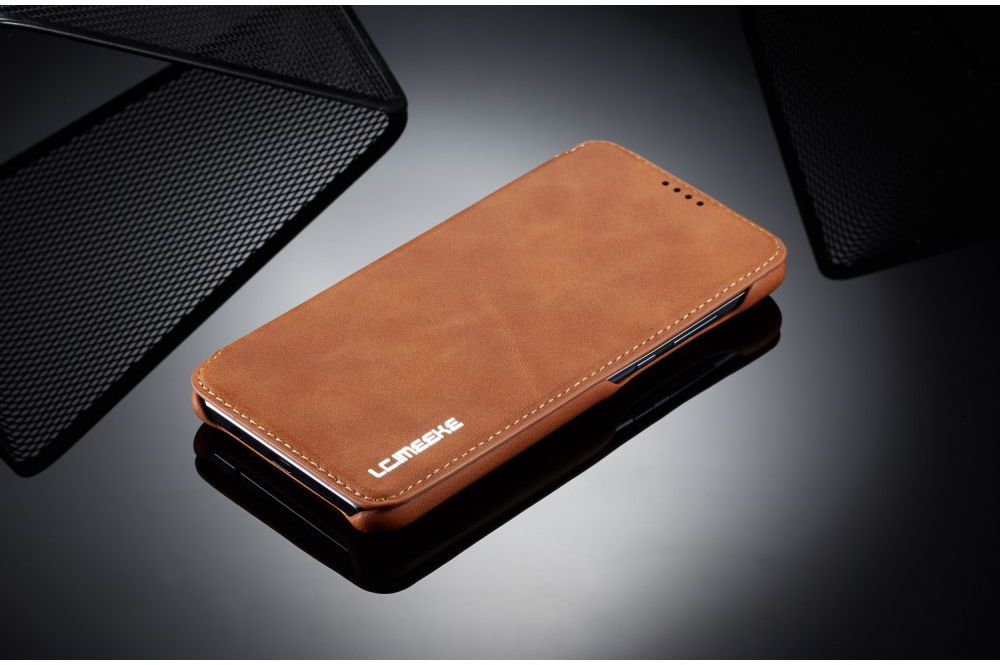 Huawei P30 Lite Portemonnee Bookcase Hoesje met Kaarthouder Bruin afbeelding 8
