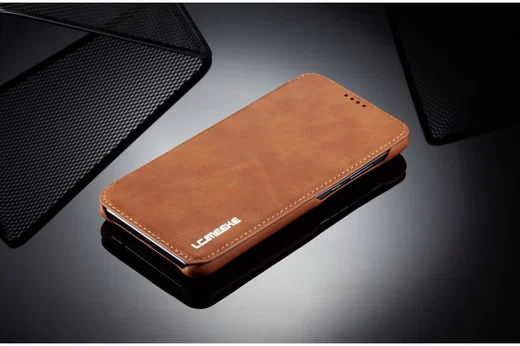 Huawei P30 Lite Portemonnee Bookcase Hoesje met Kaarthouder Bruin afbeelding 8