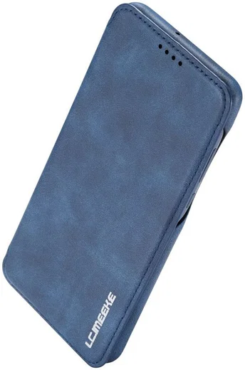 Huawei P30 Lite Portemonnee Bookcase Hoesje met Kaarthouder Blauw afbeelding 11