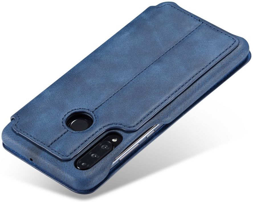 Huawei P30 Lite Portemonnee Bookcase Hoesje met Kaarthouder Blauw afbeelding 13