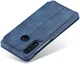 Huawei P30 Lite Portemonnee Bookcase Hoesje met Kaarthouder Blauw afbeelding 13