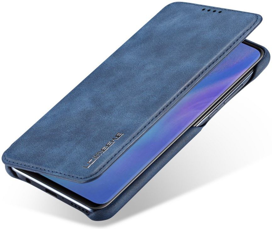Huawei P30 Lite Portemonnee Bookcase Hoesje met Kaarthouder Blauw afbeelding 1