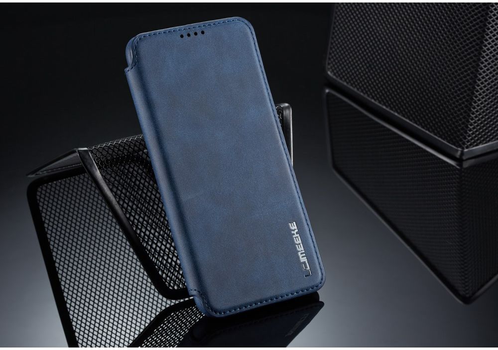 Huawei P30 Lite Portemonnee Bookcase Hoesje met Kaarthouder Blauw afbeelding 14