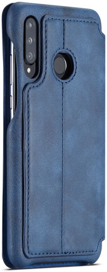 Huawei P30 Lite Portemonnee Bookcase Hoesje met Kaarthouder Blauw afbeelding 4