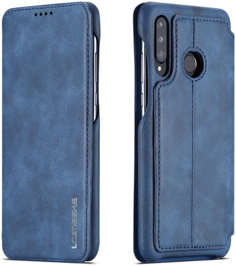 Huawei P30 Lite Portemonnee Bookcase Hoesje met Kaarthouder Blauw afbeelding 5