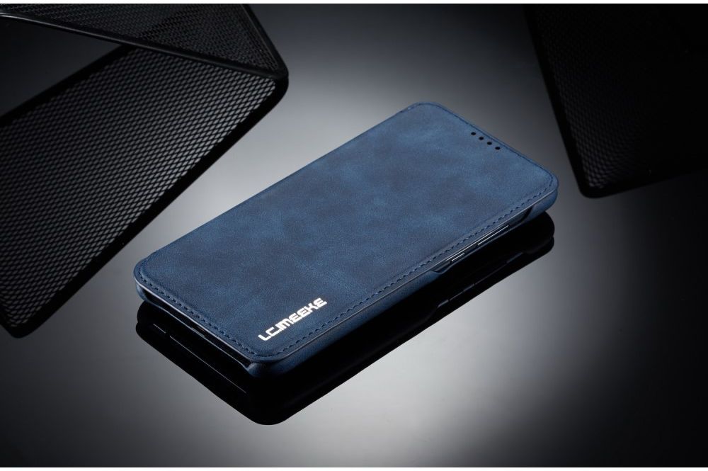 Huawei P30 Lite Portemonnee Bookcase Hoesje met Kaarthouder Blauw afbeelding 7