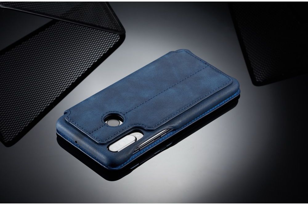 Huawei P30 Lite Portemonnee Bookcase Hoesje met Kaarthouder Blauw afbeelding 8