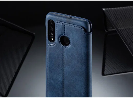 Huawei P30 Lite Portemonnee Bookcase Hoesje met Kaarthouder Blauw afbeelding 10