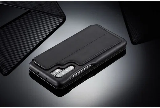 Huawei P30 Pro Retro Portemonnee Bookcase Hoesje Zwart afbeelding 12