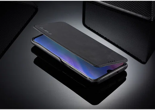Huawei P30 Pro Retro Portemonnee Bookcase Hoesje Zwart afbeelding 13