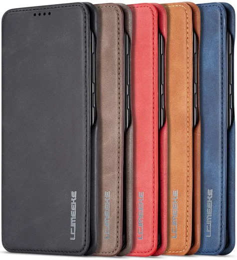 Huawei P30 Pro Retro Portemonnee Bookcase Hoesje Zwart afbeelding 15