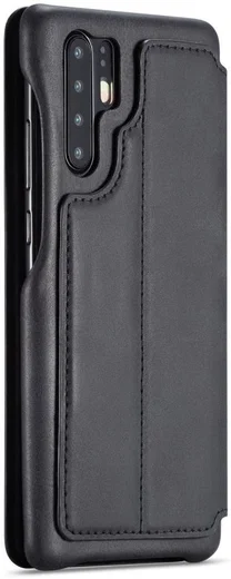 Huawei P30 Pro Retro Portemonnee Bookcase Hoesje Zwart afbeelding 7