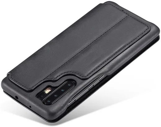 Huawei P30 Pro Retro Portemonnee Bookcase Hoesje Zwart afbeelding 5