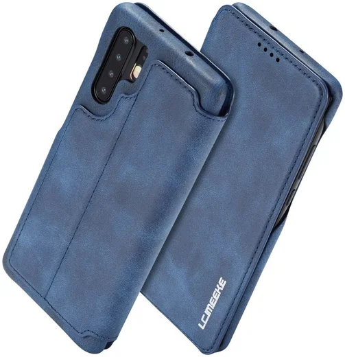 Huawei P30 Pro Retro Portemonnee Bookcase Hoesje Blauw afbeelding 3