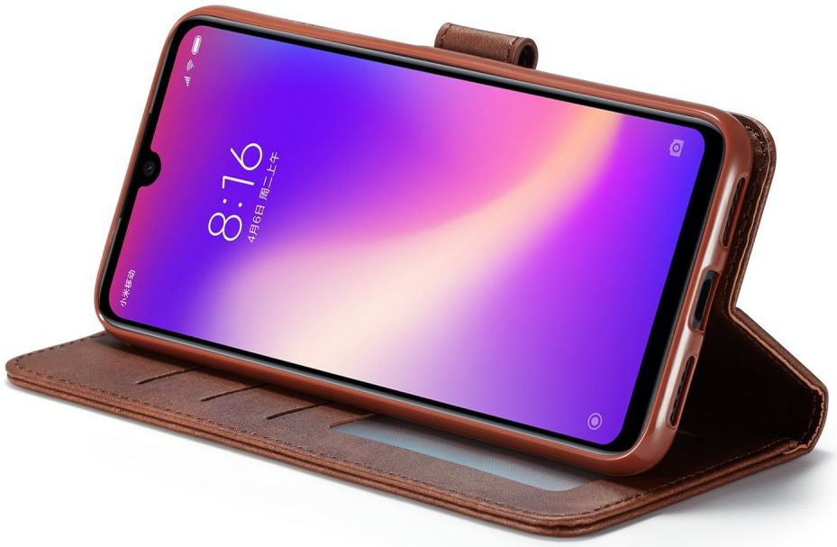 Xiaomi Redmi Note 7 Portemonnee Flip Hoesje met Magneet Sluiting Bruin afbeelding 17