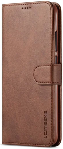 Xiaomi Redmi Note 7 Portemonnee Flip Hoesje met Magneet Sluiting Bruin afbeelding 4
