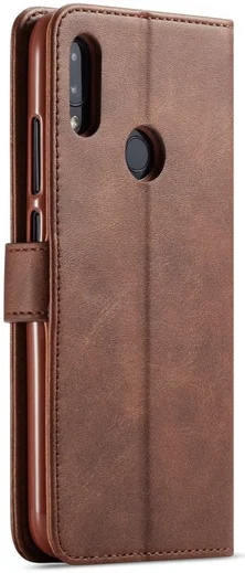 Xiaomi Redmi Note 7 Portemonnee Flip Hoesje met Magneet Sluiting Bruin afbeelding 1