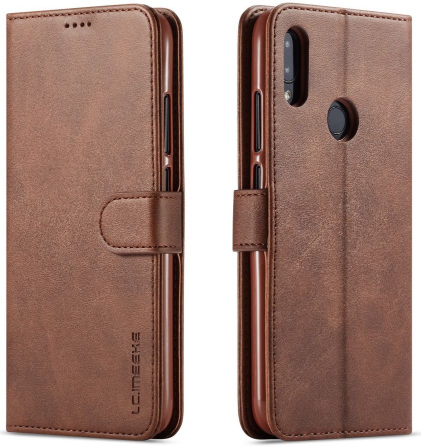 Xiaomi Redmi Note 7 Portemonnee Flip Hoesje met Magneet Sluiting Bruin afbeelding 5
