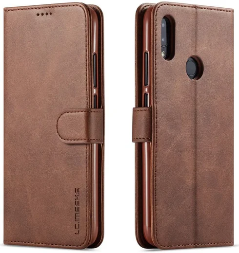 Xiaomi Redmi Note 7 Portemonnee Flip Hoesje met Magneet Sluiting Bruin afbeelding 5