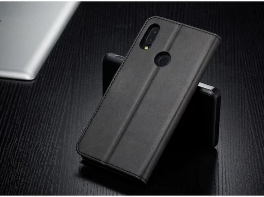 Xiaomi Redmi Note 7 Portemonnee Hoesje met Magneet Sluiting Zwart afbeelding 6