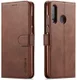 Huawei P30 Lite Portemonnee Bookcase Hoesje Magneet Sluiting Coffee afbeelding 2