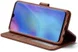 Huawei P30 Lite Portemonnee Bookcase Hoesje Magneet Sluiting Coffee afbeelding 15